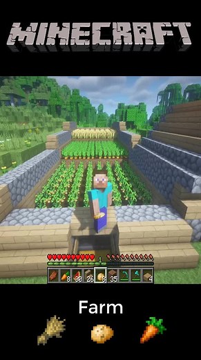 Farm Lúa Tự Động Trong Minecraft #game #minecraft #minecraftbuilding #minecrafttutorial