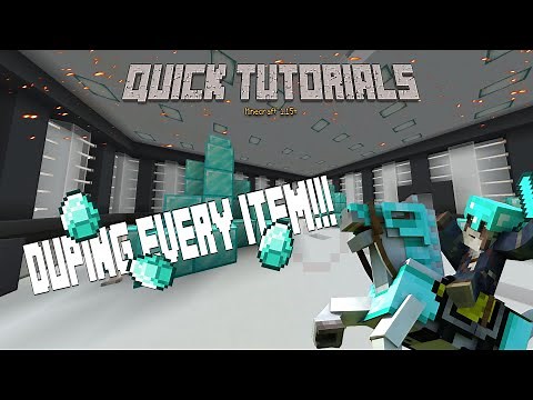 Minecraft 1.15.2 Java Edition - How To Dupe Any Item In The Game Within 30Sec!