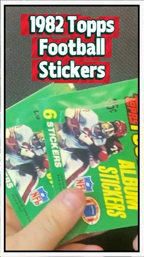 Ripping 1982 Topps Football Stickers | Vintage NFL Sticker Pack #Shorts