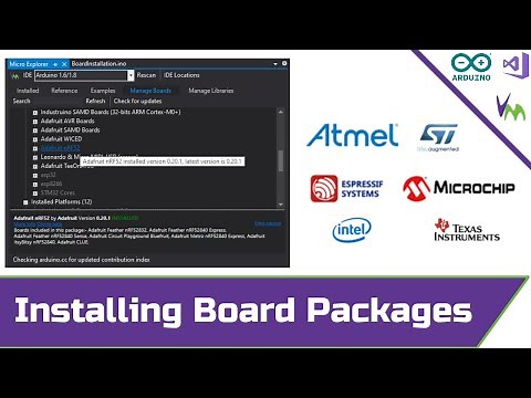Installing Arduino Board Packages with Visual Micro