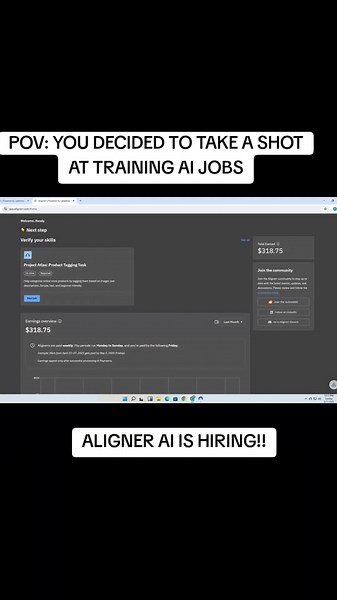 ALIGNER AI. Join the telegram channel for more tips and tricks to landing online jobs in 2025! #remotework #sidehustle #financialfreedom #workfromhome