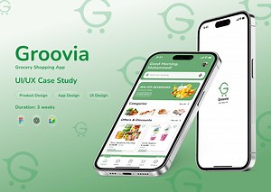 Groovia Grocery Delivery App - UI/UX Case Study