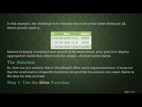 How to Get Only the Last Records in Amazon QuickSight