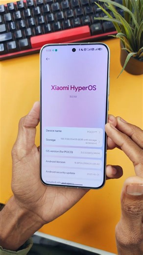 Chroma Tech | Tech Creator on Instagram: "HyperOS 3 Rolls Out For POCO F7 Globally 🚀 #techreels #hyperos3 #xiaomi #pocof7"