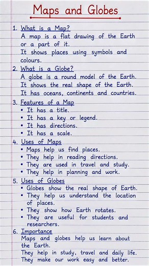 Maps and Globes | Geography Homework Help 🗺️🌍