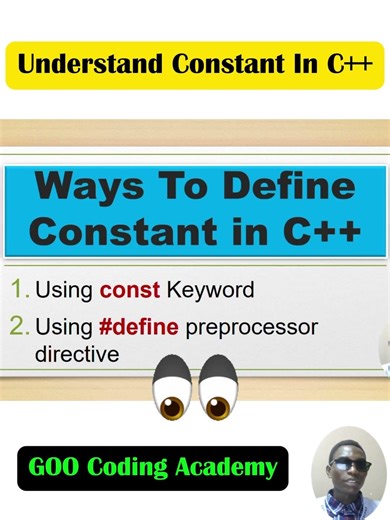 2 Ways to Define Constants in C++ 🚀 (Most Beginners Miss This!) | GOO Coding Academy