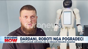 Dardani, roboti nga Pogradeci. Flet 9 gjuhë, krijuesi: Do tu mësojmë fëmijëve shqipen Shikoni videon e plotë këtu: https://youtu.be/AiuGEpv2EFo | Euronews Albania