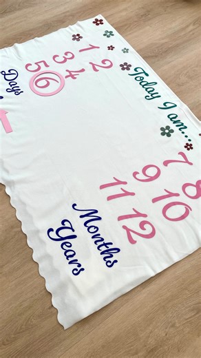 Cricut UK & Ireland on Instagram: "👶✨ IKEA x Cricut hack: Level up your baby milestone photos for under £5! ✨🍼 Forget expensive props — we made a DIY baby milestone blanket using an IKEA basic + Cricut creativity... for LESS than a fiver! 👏 Perfect for those must have monthly photos of your little one Made by @abbeydoescrafts . . . #cricutuk #cricut #cricutmade #IKEA #crafts #kidscrafts #mumlife #mumsofinstagram"