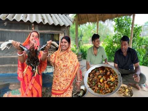 দেশি মোরগ দিয়ে মায়ের হাতের রান্না – সেরা চিকেন কারি #desichickencurry