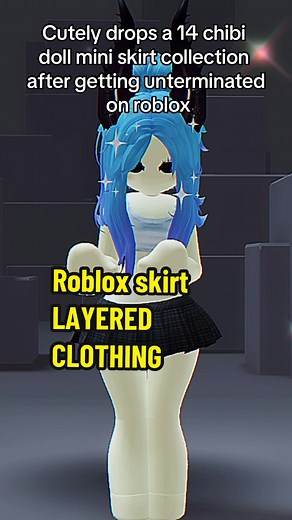 Roblox Chibi Doll Mini Skirt Collection Drop