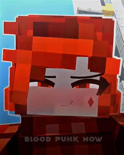 Blood Punk now/then #edit #minecraft #shorts #viral #foryou #fyp