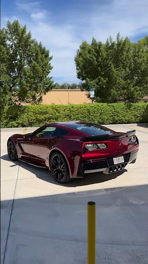 ‘Long Beach Red Metallic’ on the Corvette Z06 is a STUNNER! This C7’s Fresh In ➡️ #corvette #shorts