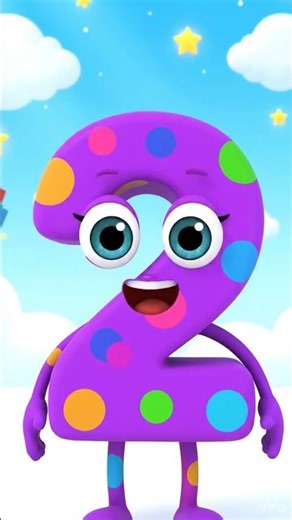 Number 2️⃣ Cartoon for Kids 😄 | Learn 2 #usa #learning