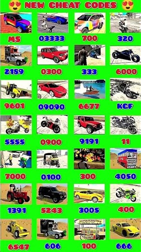 Indian Bikes Driving 3D || All NEW CHEATS CODES #shorts #short