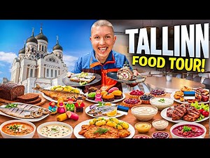 I Tried EVERYTHING in Tallinn 🇪🇪 Best Food Tour in Estonia!