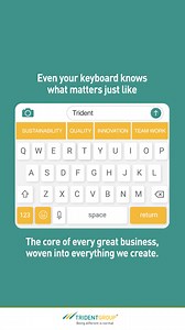 709K views · 579 reactions | Just like the keys to success, Trident Group holds onto values that matter the most! ✨ From sustainability and quality to innovation and teamwork, every thread we weave reflects our unwavering commitment to building a better tomorrow.  Here’s to creating excellence, one core value at a time! #TridentGroup #CoreValues #Sustainability #BeingDifferentIsNormal #Teamwork | TridentGroup | Facebook