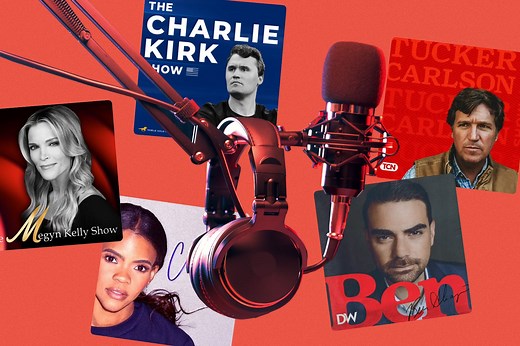 Why Are So Many Right-Wing Podcasts at the Top of the Charts? It’s Grim.