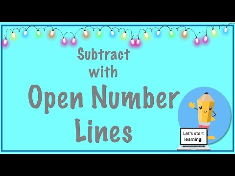 Learn to subtract with open number lines.