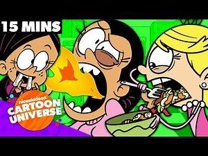 15 MINUTES at the Loud House Dinner Table! 🍽️ | Nicktoons