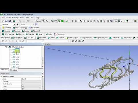 Cardiovascular Stent - Geometry Creation