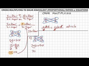 Cross Multiplying To Solve Equivalent / Proportional Ratios or Equations