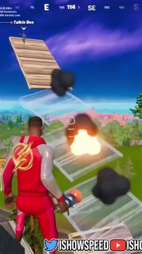 Speed plays with TALKING BEN #ishowspeed #shorts #fortnite