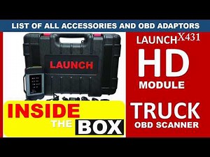 Launch X431 HD Module - Truck Scanner List of Accessories and OBD Adaptors