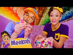Blippi and Meekah Explore the World of Color! (Including Confetti Room and Ballpit)