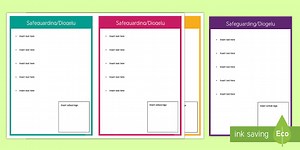 Safeguarding in early years settings for School Staff Information Cards