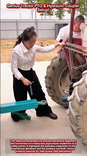 Genius Tractor PTO & Hydraulic Coupler Setup! 🚜⚙️