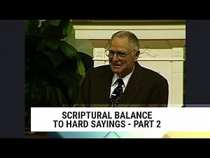 Scriptural Balance To Hard Sayings-Part 2, Charles Capps-Concepts of Faith #137