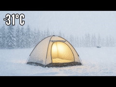 I Survived CAMPING in a Blizzard & Here's What I Learned About Winter Tent Setup