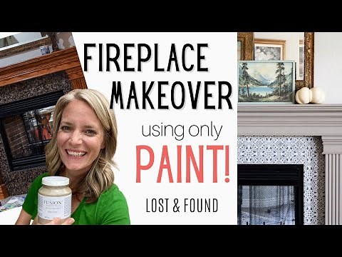 How to Paint your Fireplace with Fusion Mineral Paint | Cottage Style Fireplace Makeover |