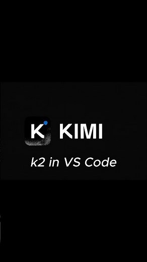 how to use kimi k2 in vs code #shorts