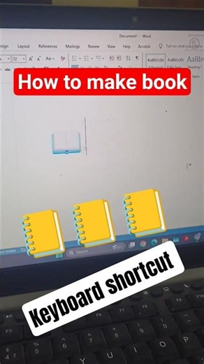 Book 📚 shortcut Key in MS Word #shorts#shortcuttricks #msword#computer#keyboardtrick#viral