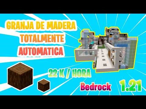 AUTOMATIC WOODEN FARM / PLAYER LESS 1.21.132 / BEDROCK