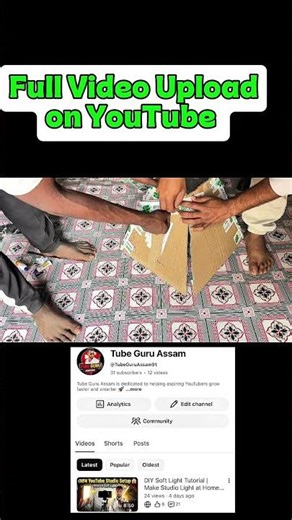 I Made a Big Soft Light at Home #diysoftlight #assameseyoutuber #softlight