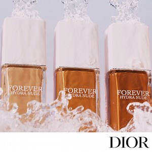 New Dior Forever Hydra Nude: water-based skincaring foundation, 24h natural perfection, 48h hydratation. #diorforever Dior Members enjoy complimentary shipping on all orders. | Dior
