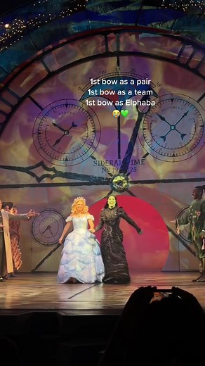 Lucie Jones First Curtain Call as Elphaba in Wicked