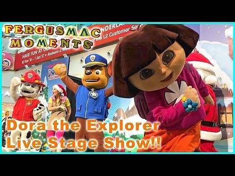 Dora and Boots Live on Stage Show with Paw Patrol. A Christmas Present to Santa Part 2