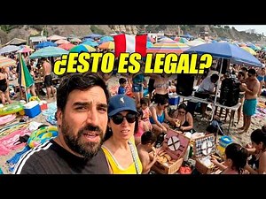 We went into the beach in Lima and we could barely get out 🇵🇪😲 Is this legal?