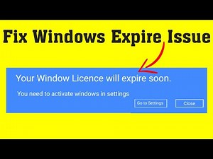 How To Fix Your Windows License Will Expire Soon Error In Windows