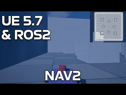 ROS2 Nav2 + UE 5.7: Full Autonomous Navigation Demo
