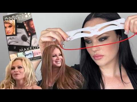 following a VHS makeup tutorial by pamela anderson's MUA | the alexis vogel system