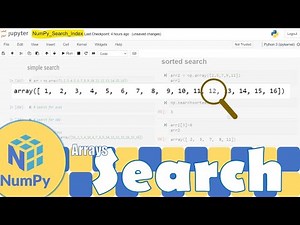 Python NumPy|Search Through a Numpy Array | Python for Beginners | Learnerea