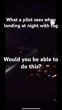 What a pilot sees when landing at night with fog #airport #aviation #massachusetts #pilot #pilot