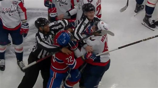 How did Canadiens-Capitals tensions boil over into fiery fight?