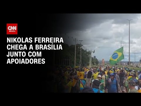 Caminhada de Nikolas Ferreira chega a Brasília | AGORA CNN