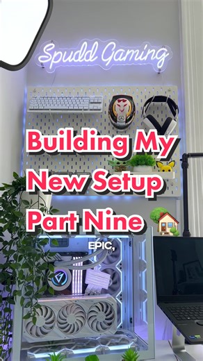 Ultimate Gaming Setup: Neon Sign & IKEA Pegboard