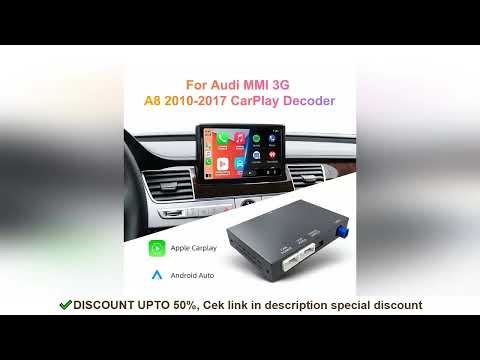 ANYFAR Wireless CarPlay Android Auto Interface for Audi A8 2012-2015 MMI 3G with AirPlay Mirror